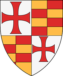 Герб великого магістра тамплієрів Бертрана де Бланшфора